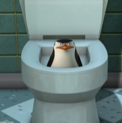 skipper and the toilet Blank Meme Template