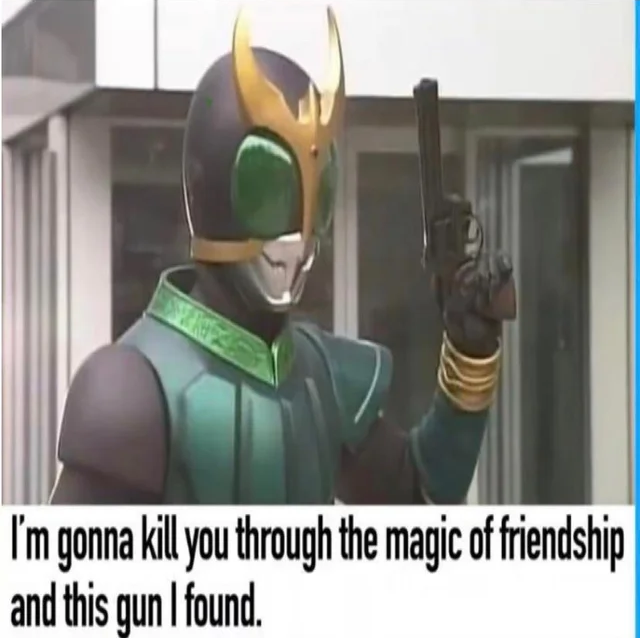 Magic of Friendship and this Gun Blank Meme Template