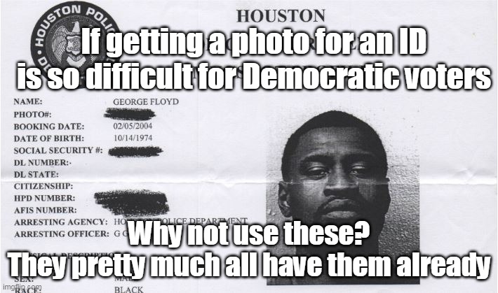 Voter ID Pictures | If getting a photo for an ID is so difficult for Democratic voters; Why not use these?
They pretty much all have them already | image tagged in memes | made w/ Imgflip meme maker