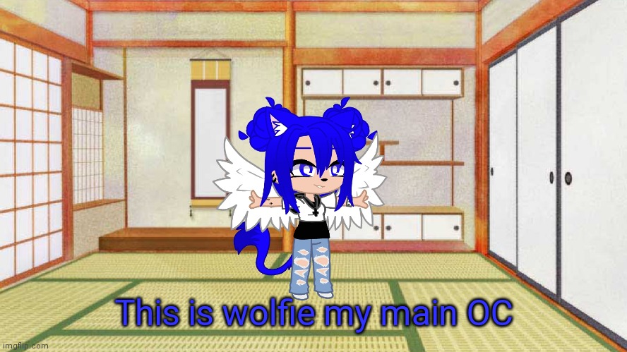 This is wolfie my main OC | made w/ Imgflip meme maker