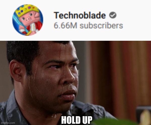 Subscribe | HOLD UP | image tagged in sweating bullets,minecraft,memes,meme man | made w/ Imgflip meme maker