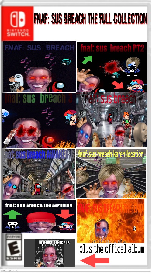 fnaf sus breach: the full collection + the offical album | made w/ Imgflip meme maker