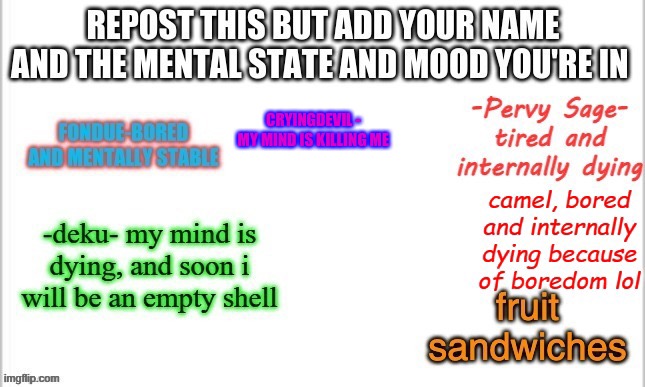 CRYINGDEVIL - MY MIND IS KILLING ME | made w/ Imgflip meme maker