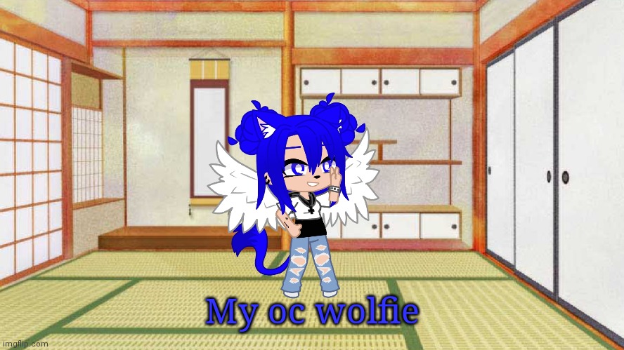 My oc wolfie | made w/ Imgflip meme maker