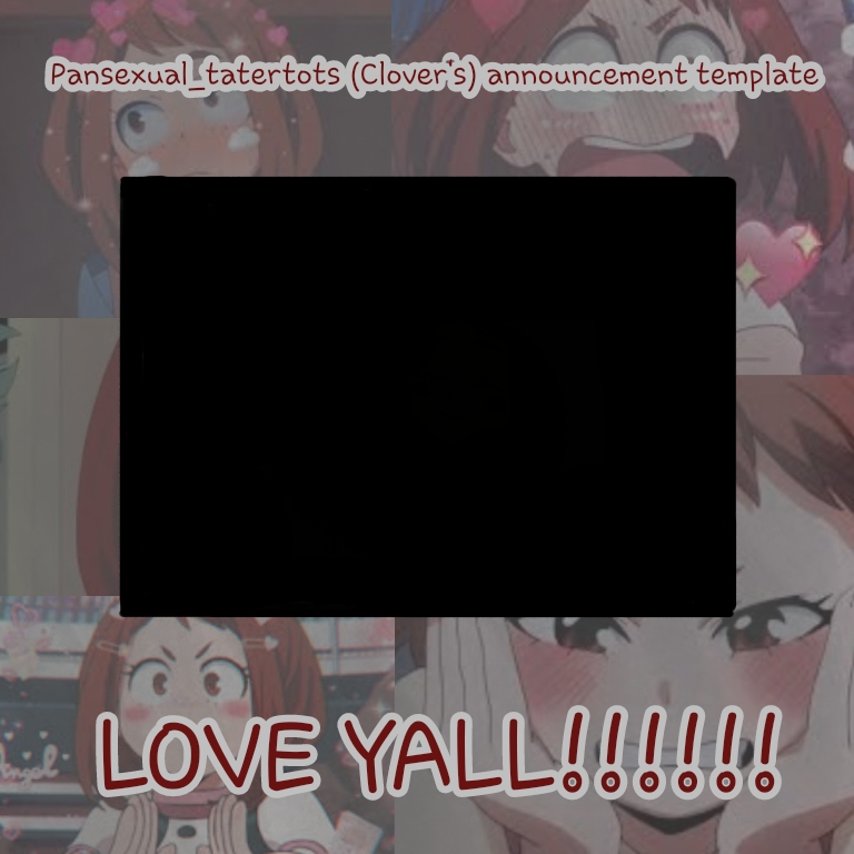 clovers announcement template Blank Meme Template