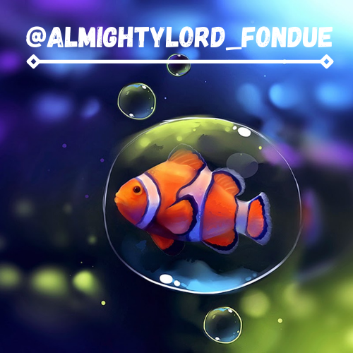 High Quality Clownfish temp-Fondue Blank Meme Template