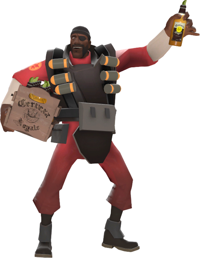High Quality Demoman celebrate (oblooterated) Blank Meme Template