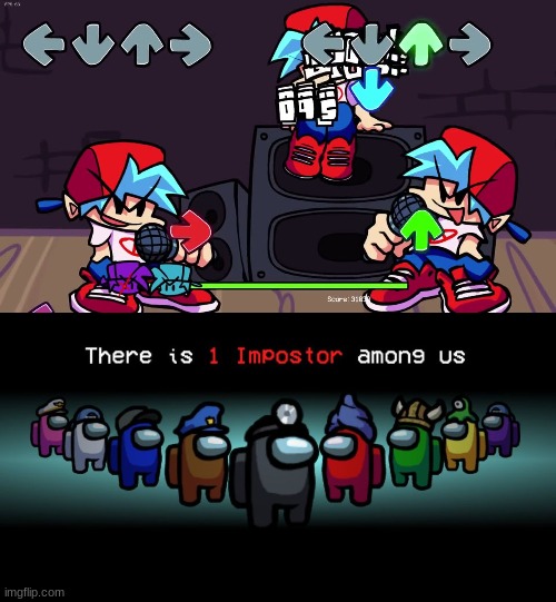E | image tagged in there is one impostor among us | made w/ Imgflip meme maker