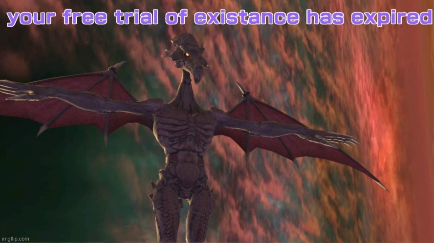 oh god | image tagged in ridley t-posing | made w/ Imgflip meme maker