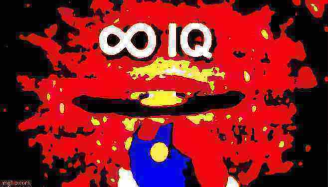 Infinite IQ deep-fried 3 Blank Meme Template