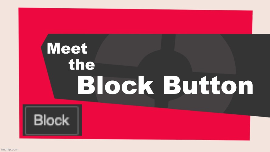 it's there, you can use it | image tagged in meet the block button | made w/ Imgflip meme maker