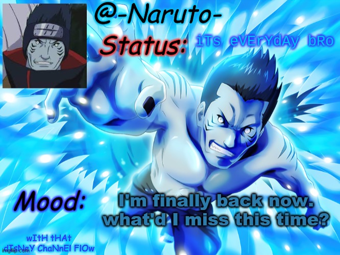 I totally didn't sleep on hard concrete for an hour | iTs eVErYdAy bRo; I'm finally back now. what'd I miss this time? wItH tHAt dIsNeY ChaNnEl FlOw | image tagged in new temp | made w/ Imgflip meme maker