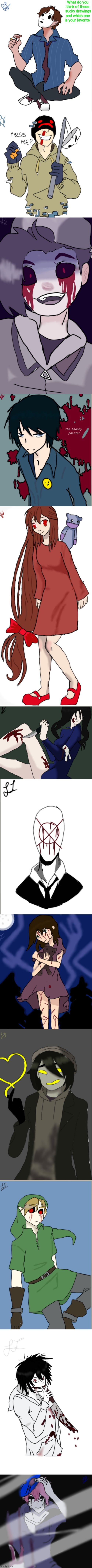 .__. | What do you think of these  sucky drawings and which one is your favorite | made w/ Imgflip meme maker