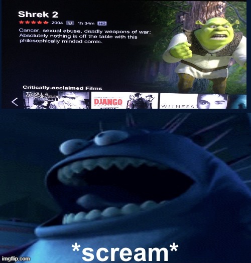 Screaming monster | image tagged in screaming monster,netflix fails | made w/ Imgflip meme maker