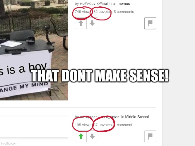 THAT DONT MAKE SENSE! | image tagged in what the hell happened here | made w/ Imgflip meme maker