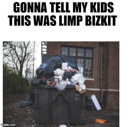gonna tell my kids this... | GONNA TELL MY KIDS THIS WAS LIMP BIZKIT | image tagged in music | made w/ Imgflip meme maker