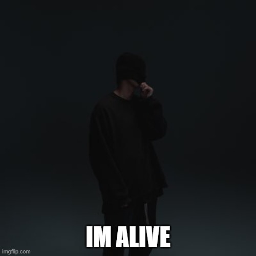 NF template | IM ALIVE | image tagged in nf template | made w/ Imgflip meme maker