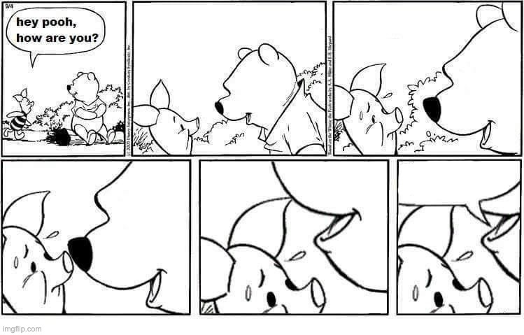 High Quality Winnie the Pooh they took my f****** eyes Blank Meme Template