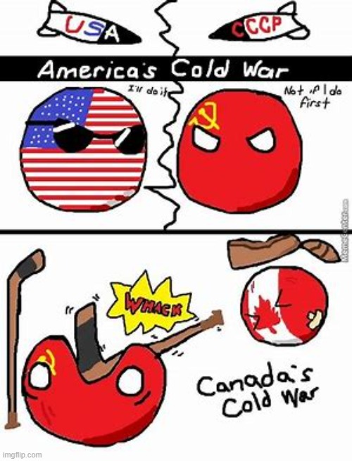 The different cold wars | image tagged in cold war,countryballs,memes | made w/ Imgflip meme maker