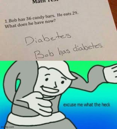 1st post | image tagged in excuse me what the heck,school,memes,funny,diabetes | made w/ Imgflip meme maker