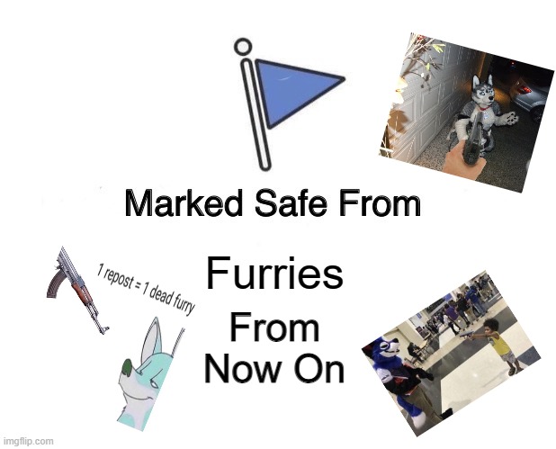 adios | Furries; From Now On | image tagged in memes,marked safe from | made w/ Imgflip meme maker