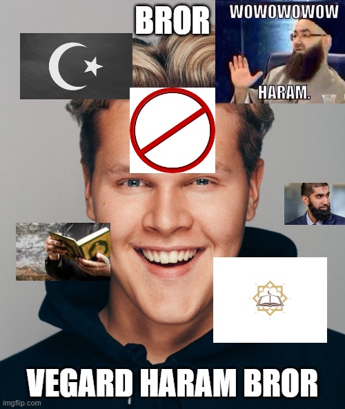 BROR; VEGARD HARAM BROR | made w/ Imgflip meme maker