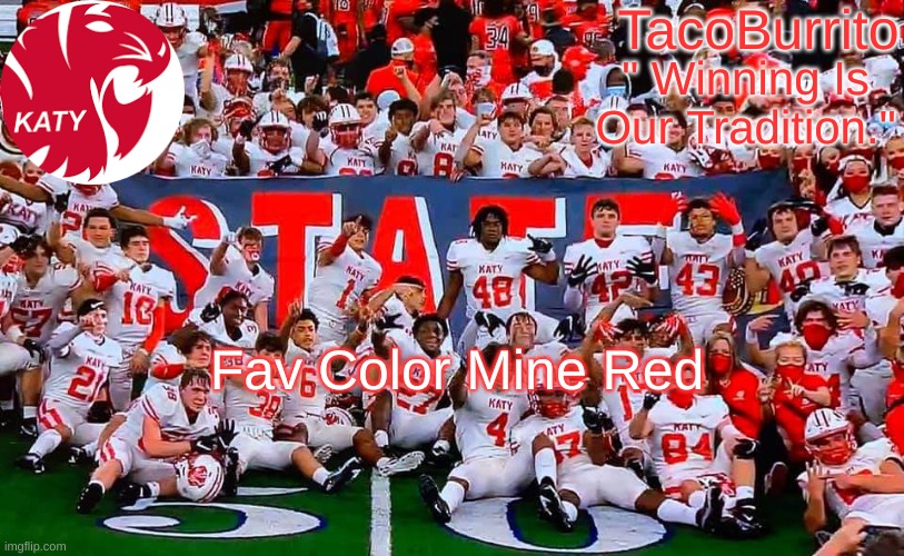 TacoBurrito Temp | Fav Color Mine Red | image tagged in tacoburrito temp | made w/ Imgflip meme maker