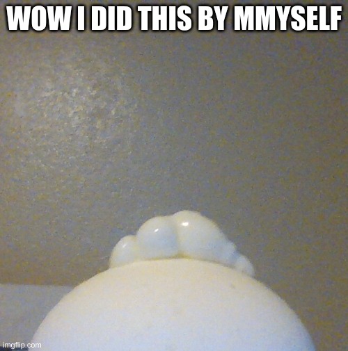 e.g.g by me | WOW I DID THIS BY MMYSELF | image tagged in e g g by me | made w/ Imgflip meme maker