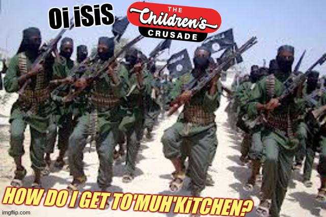 https://youtu.be/_RBQ2Uorw1U?t=1 | Oi iSiS; HOW DO I GET TO'MUH'KiTCHEN? | image tagged in hello again,isis,identity crisis,how are all of you today,r u receiving me ova,how do i get 2 muh'kitchen | made w/ Imgflip meme maker