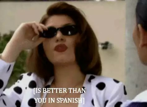 Soraya Is better than you in Spanish Blank Meme Template