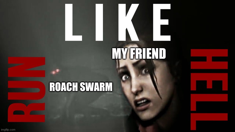 ROACH SWARM MY FRIEND | made w/ Imgflip meme maker