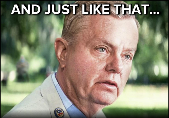 High Quality And just like that Lindsay Graham Blank Meme Template