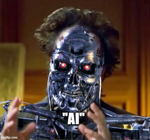 Ancient AI | "AI" | image tagged in ancient aliens,original | made w/ Imgflip meme maker