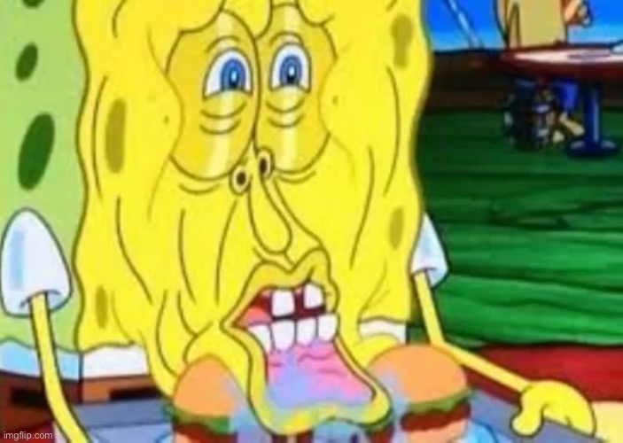 actual scene from the show | image tagged in memes,spongebob,cursed image | made w/ Imgflip meme maker