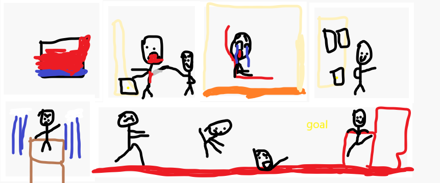 High Quality stickman ultimate minigame Blank Meme Template