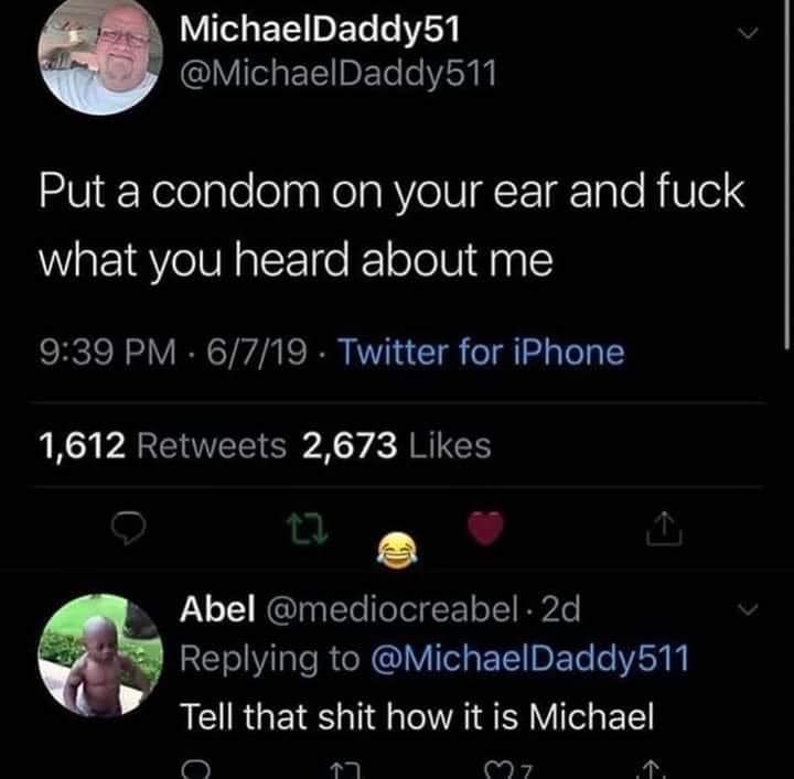 High Quality Put a condom on your ear and fuck what you heard about me Blank Meme Template