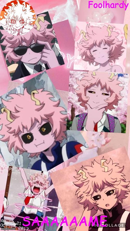 Mina Ashido | SAAAAAAME | image tagged in mina ashido | made w/ Imgflip meme maker