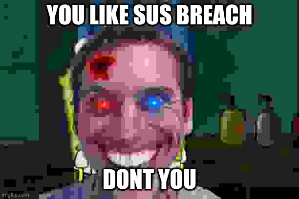 dont you | YOU LIKE SUS BREACH; DONT YOU | made w/ Imgflip meme maker