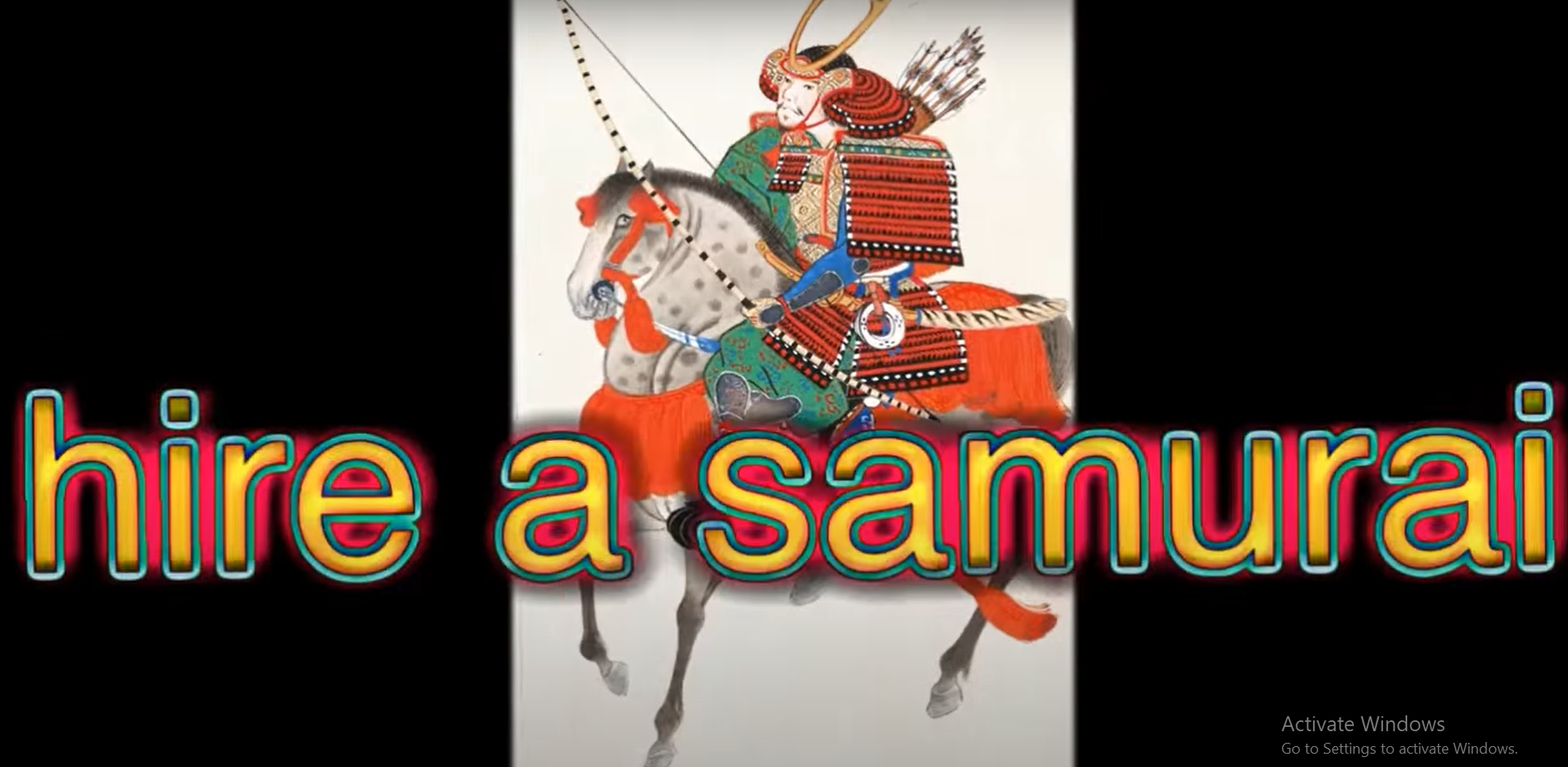 hire a samurai Blank Meme Template