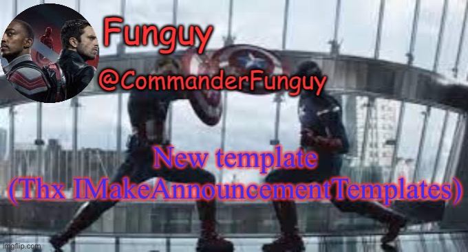 another mcu template lol | New template
(Thx IMakeAnnouncementTemplates) | image tagged in funguy temp | made w/ Imgflip meme maker