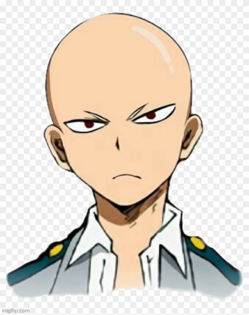 bakugo be looking like saitama... | made w/ Imgflip meme maker