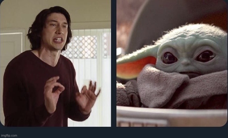 Kylo Ren Baby Yoda | image tagged in kylo ren baby yoda | made w/ Imgflip meme maker