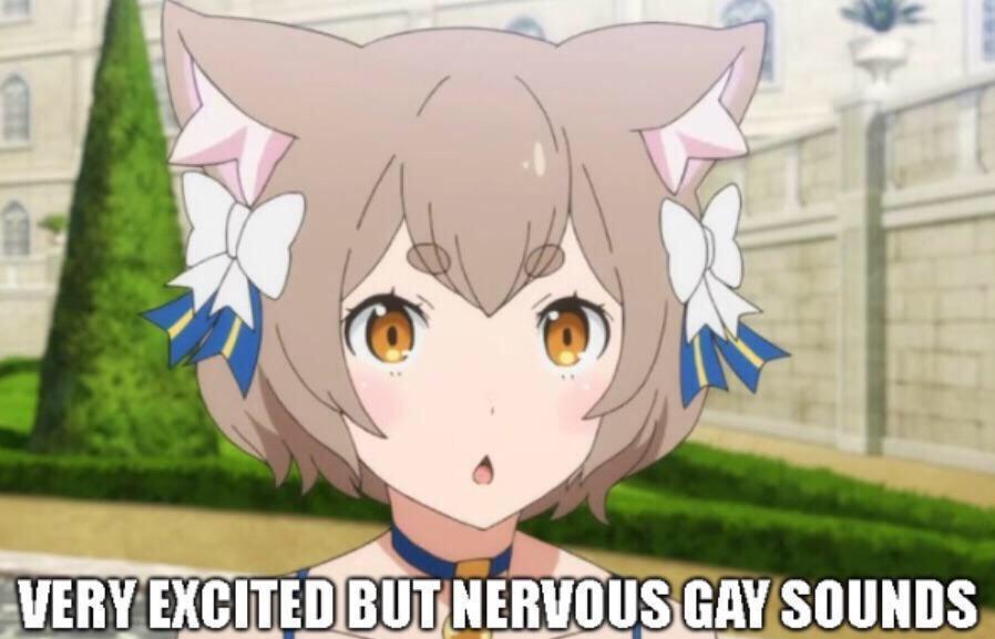 Very excited but nervous gay sounds Blank Meme Template