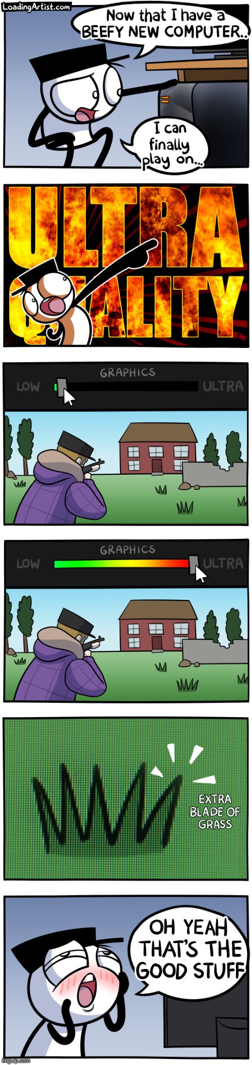 1 blade of grass, pathetic | image tagged in memes,funny,comics,loading artist | made w/ Imgflip meme maker