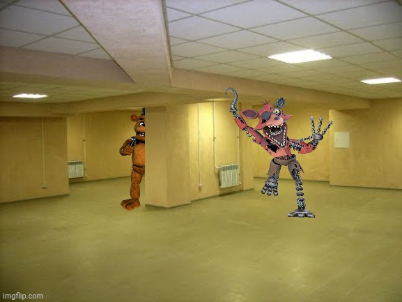*Insert FNAF2 Hallway Ambience Here* | image tagged in backrooms | made w/ Imgflip meme maker