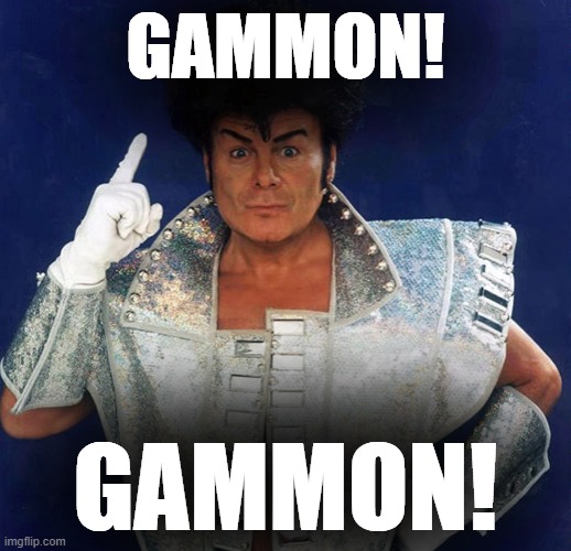 Gary Glitter | GAMMON! GAMMON! | image tagged in gary glitter | made w/ Imgflip meme maker