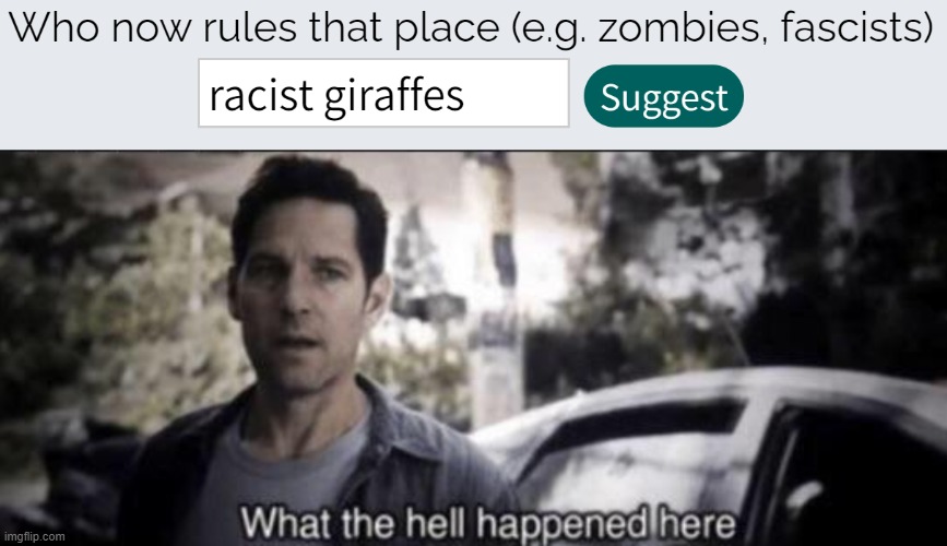 UH | image tagged in what the hell happened here | made w/ Imgflip meme maker