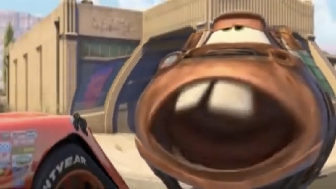 Cursed Tow Mater Blank Meme Template