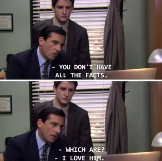 High Quality You don't know all the facts office meme Blank Meme Template