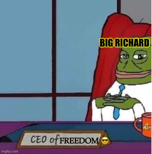 It was late and I was tired | BIG RICHARD; FREEDOM 😎 | made w/ Imgflip meme maker